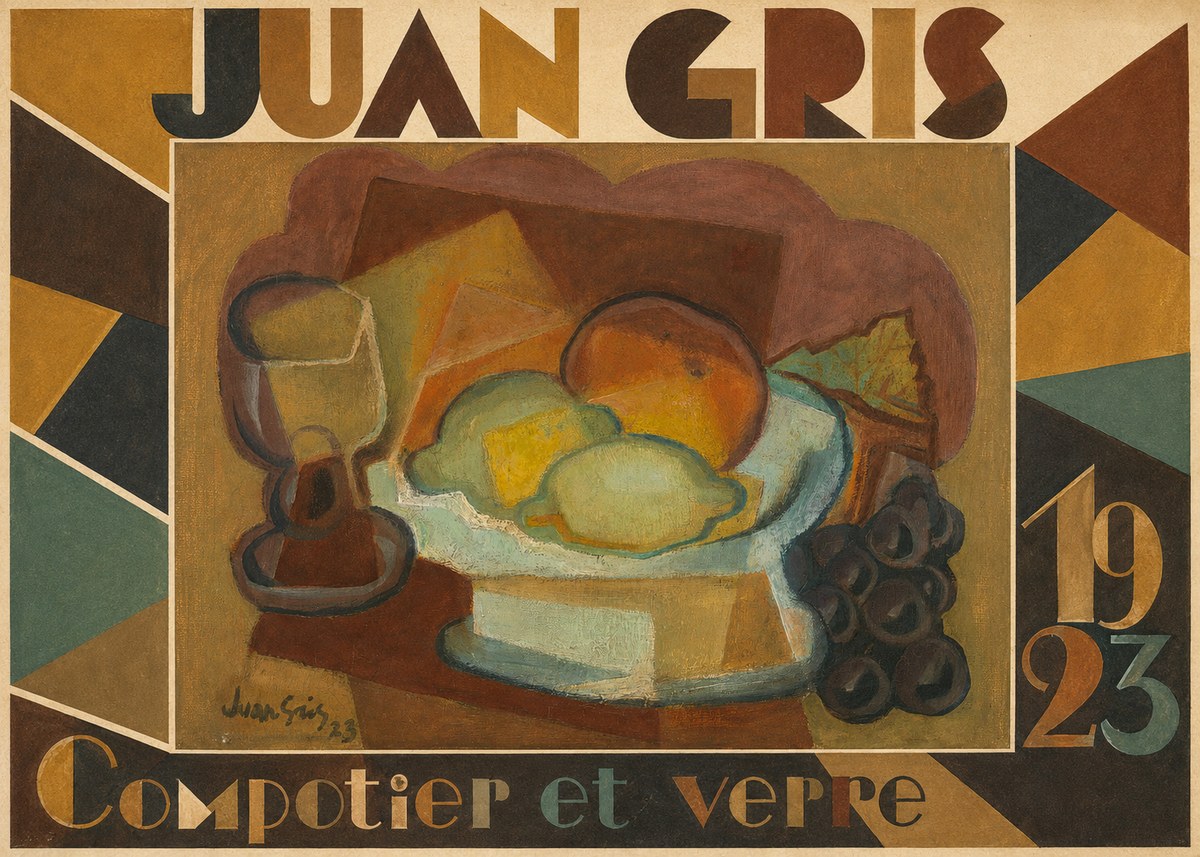 Juan Gris Compotier Et Verre No4 - Plakát
