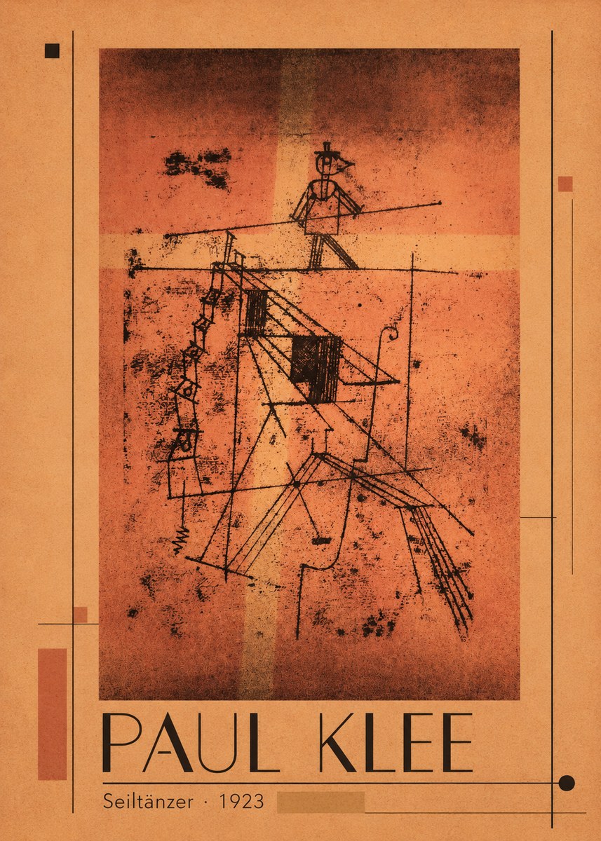 Paul Klee Seiltänzer I No1 - Plakát