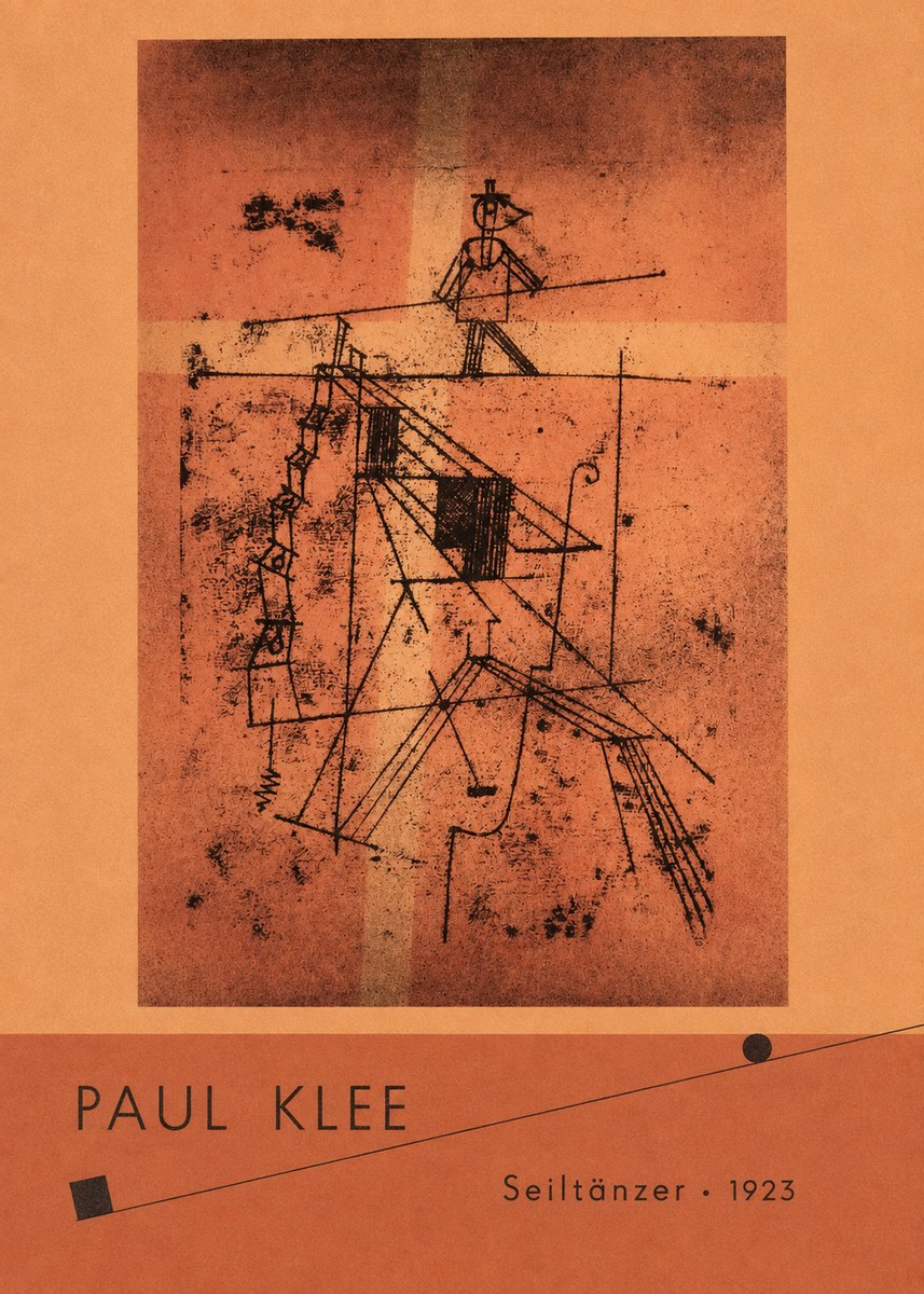 Paul Klee Seiltänzer I No4 - Plakát