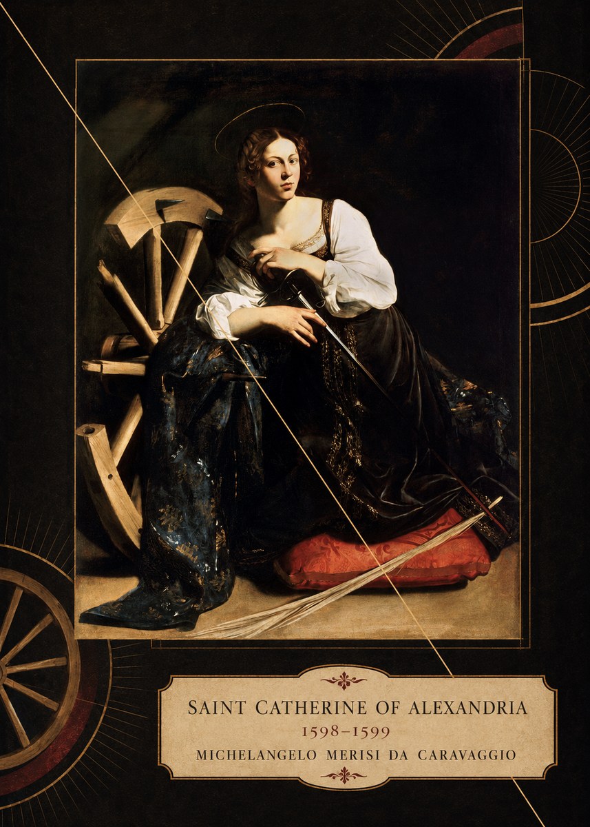 Michelangelo Merisi da Caravaggio Saint Catherine of Alexandria I No6 - Plakát