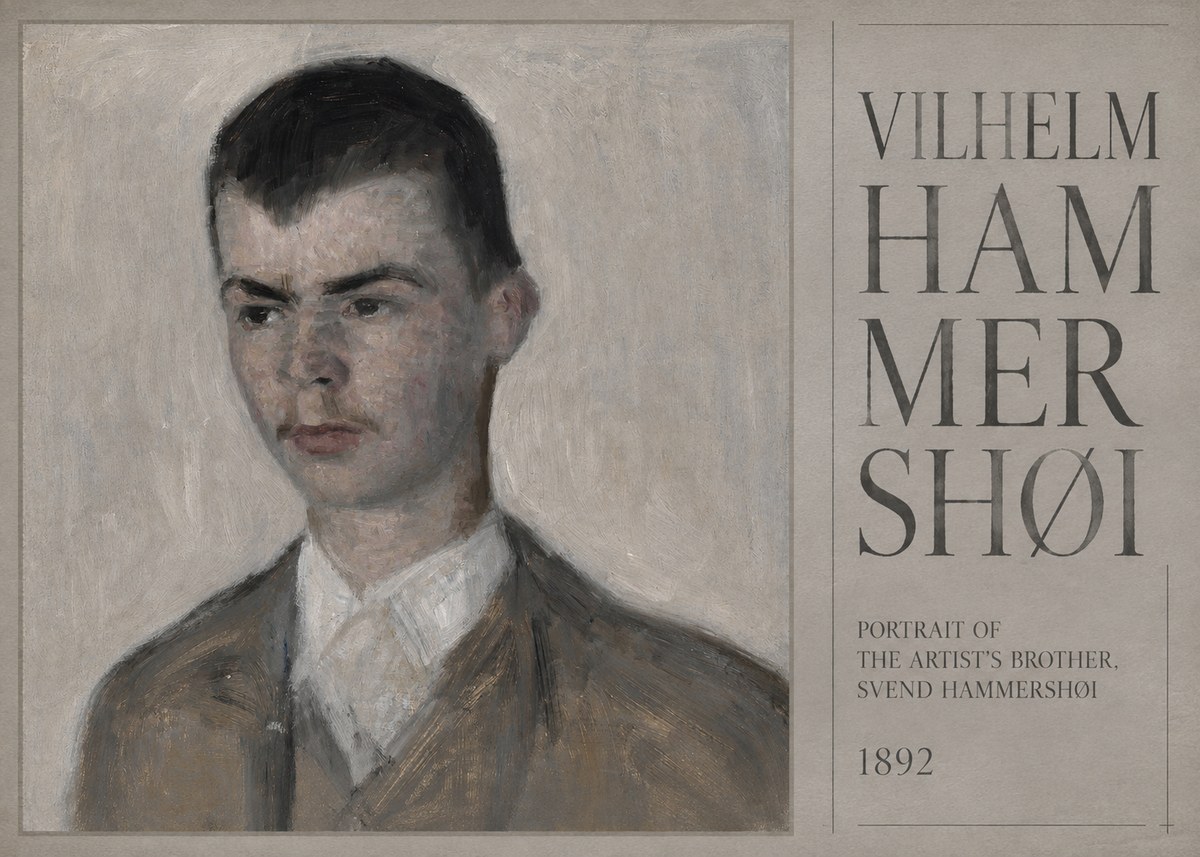 Vilhelm Hammershøi Portrait of the Artist's Brother, Svend Hammershøi No5 - Plakát