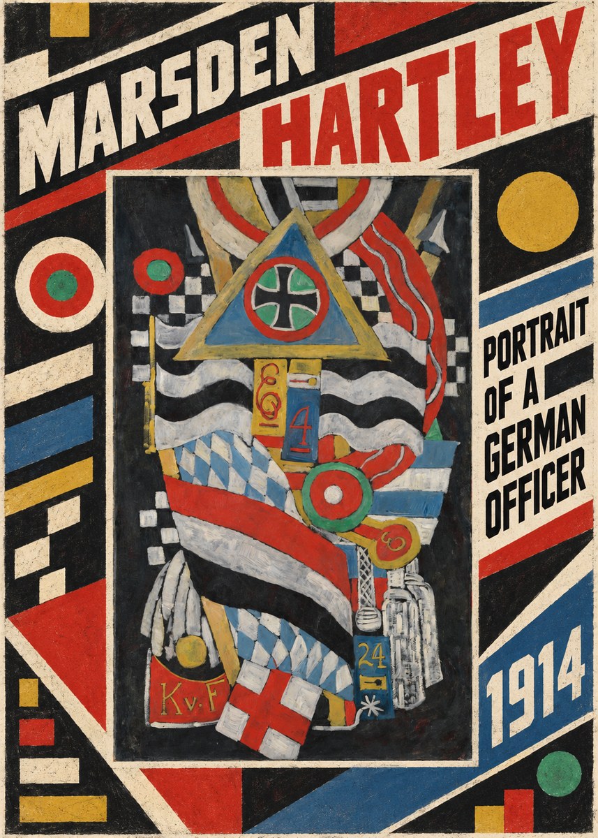 Marsden Hartley Portrait of a German Officer I No4 - Plakát
