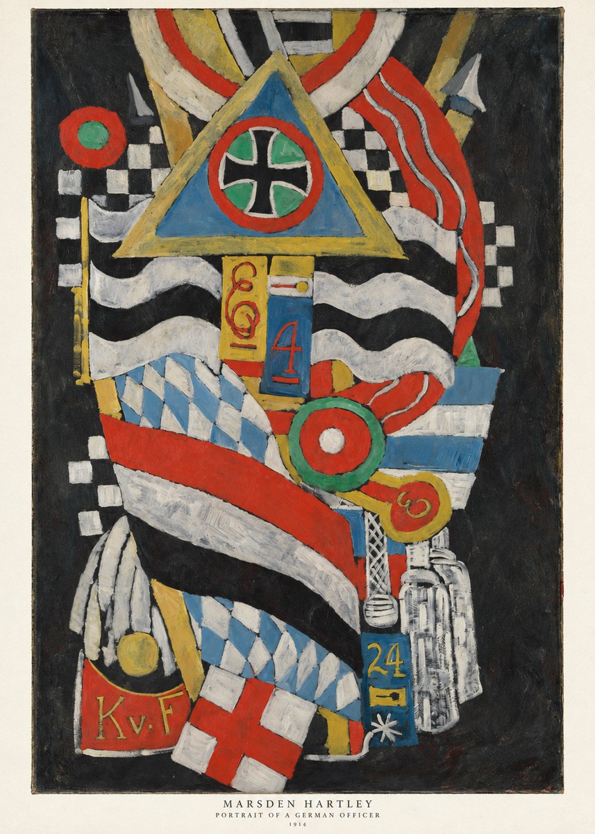 Marsden Hartley Portrait of a German Officer I No6 - Plakát