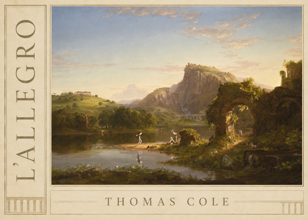 Thomas Cole L'allegro No2 - Plakát