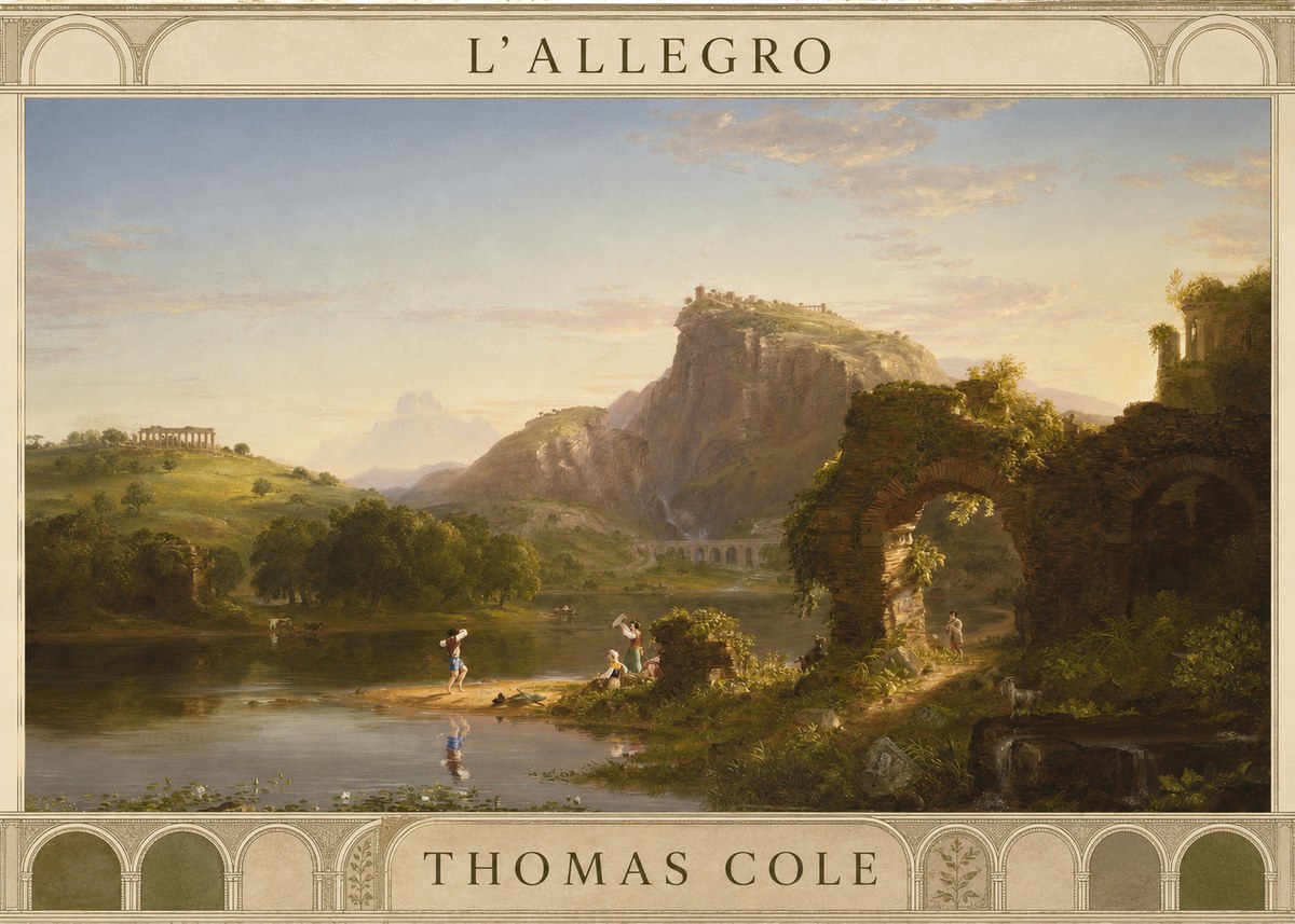 Thomas Cole L'allegro No4 - Plakát