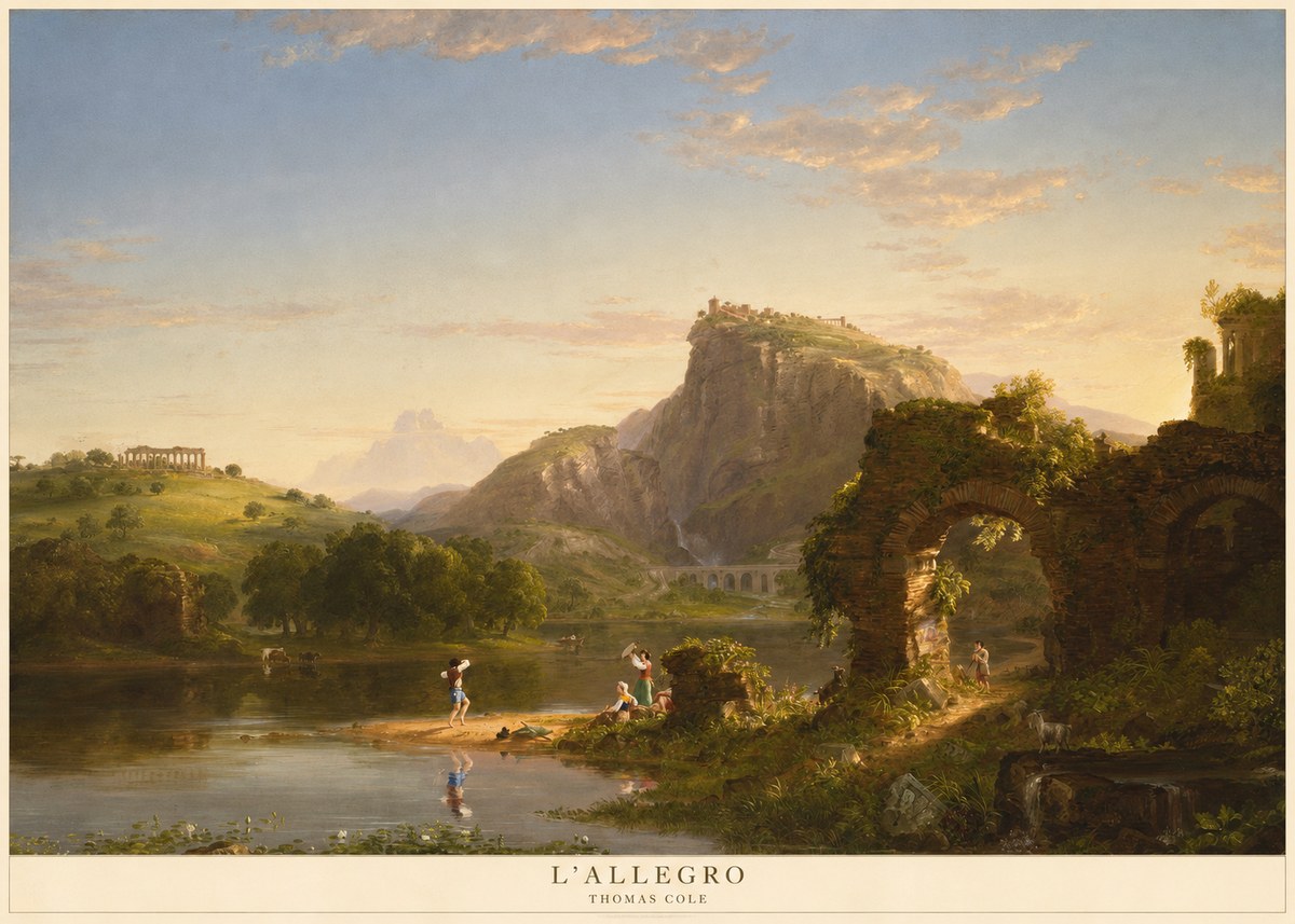 Thomas Cole L'allegro No5 - Plakát