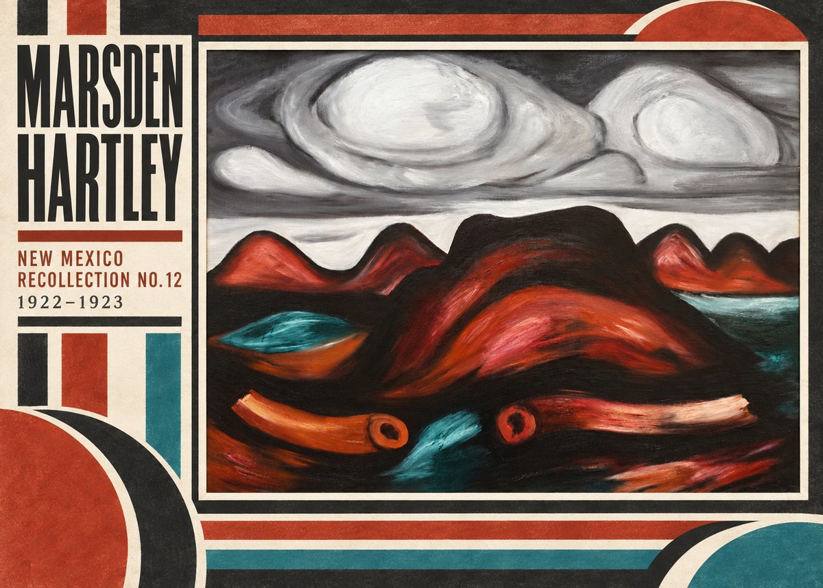 Marsden Hartley New Mexico Recollection No. 12 No3 - Plakát