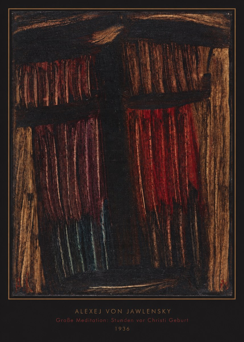 Alexej von Jawlensky Große Meditation: Stunden Vor Christi Geburt No6 - Plakát