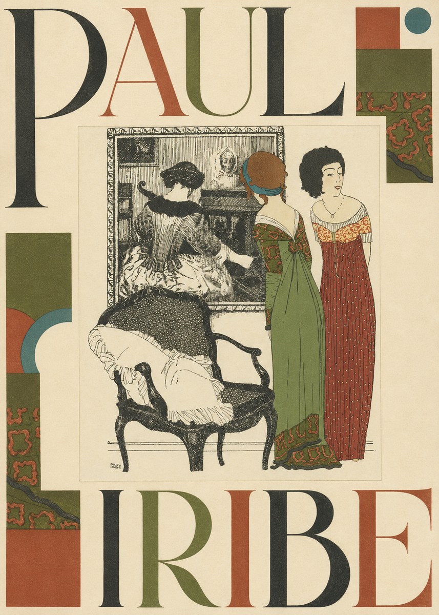 Paul Iribe Elegant Interior Scene No5 - Plakát