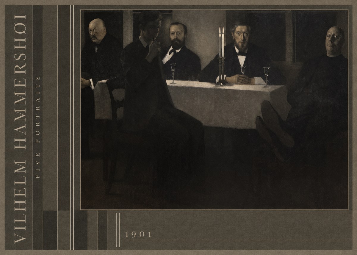 Vilhelm Hammershøi Five Portraits I No3 - Plakát