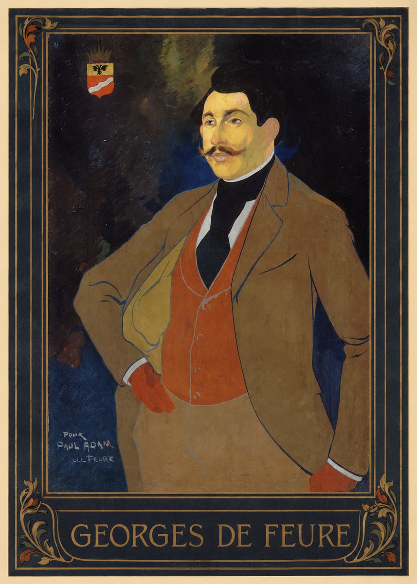 Georges de Feure Portrait De Paul Adam No3 - Plakát