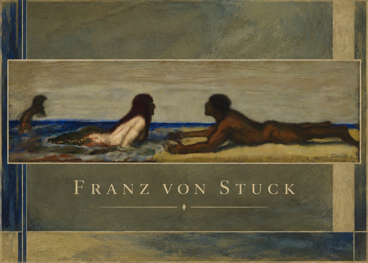 Franz von Stuck Mermaids No6 - Plakát