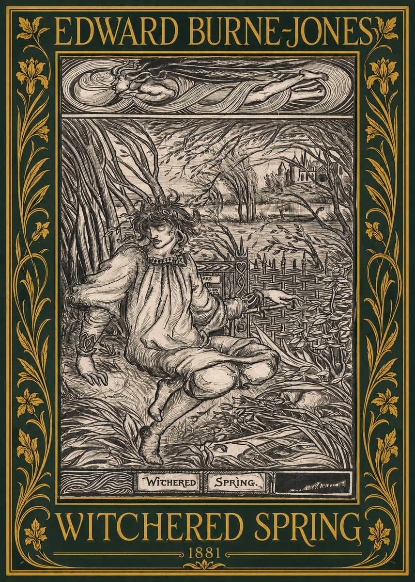 Edward Burne-Jones Withered Spring No2 - Plakát