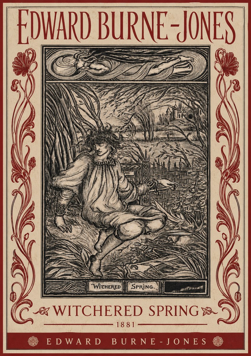 Edward Burne-Jones Withered Spring No4 - Plakát