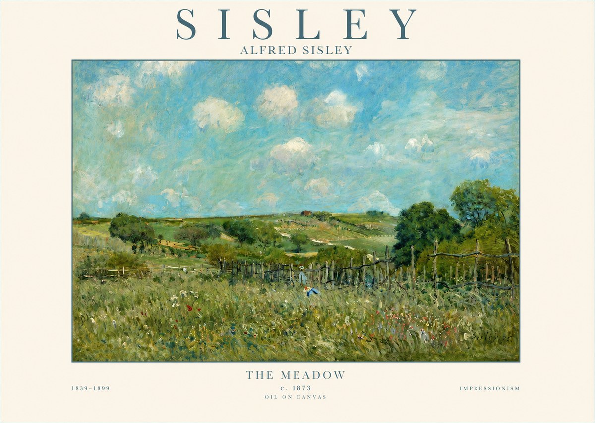 Sisley The Meadow No3 - Plakát