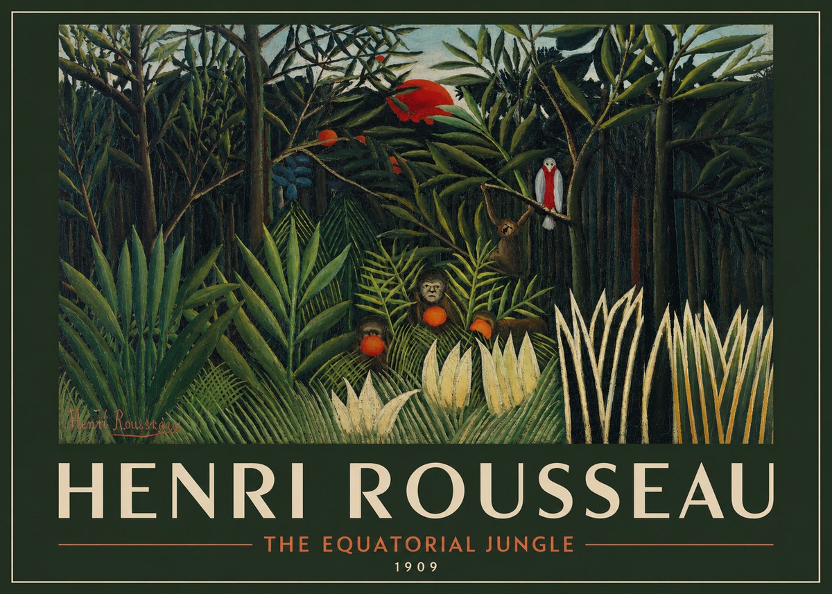 Rousseau The Equatorial Jungle I No2 - Plakát