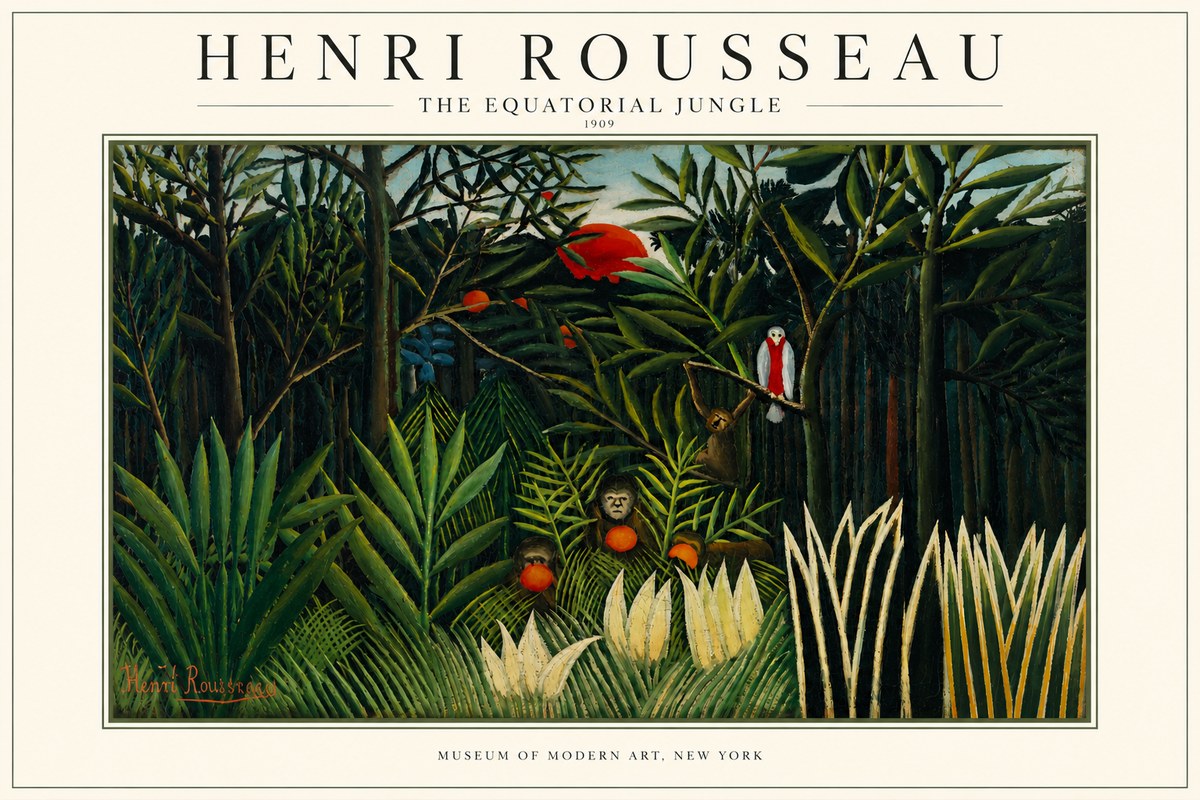 Rousseau The Equatorial Jungle I No3 - Plakát