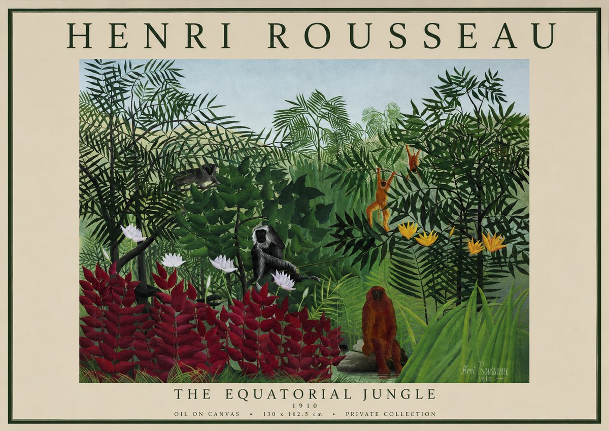 Rousseau The Equatorial Jungle II No1 - Plakát