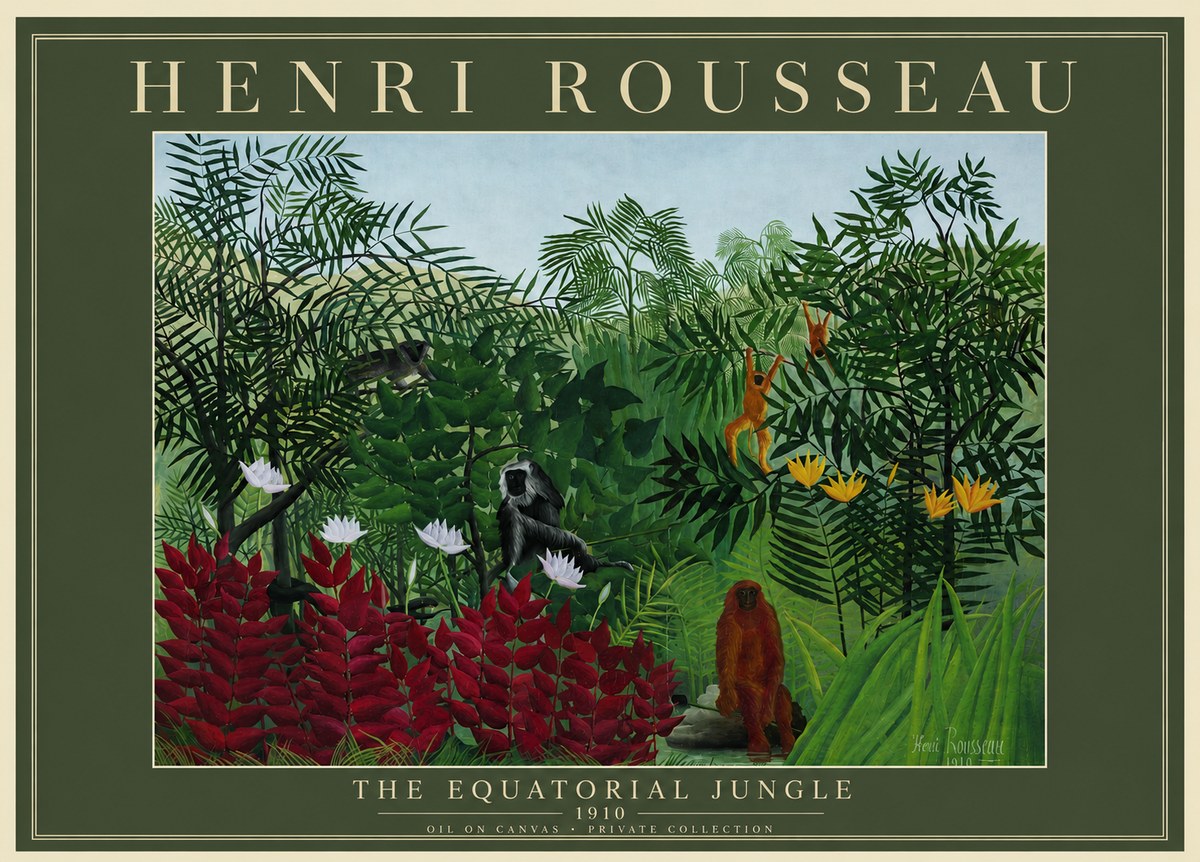 Rousseau The Equatorial Jungle II No3 - Plakát