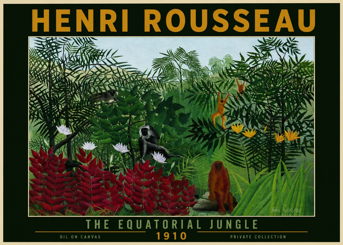Rousseau The Equatorial Jungle II No4 - Plakát