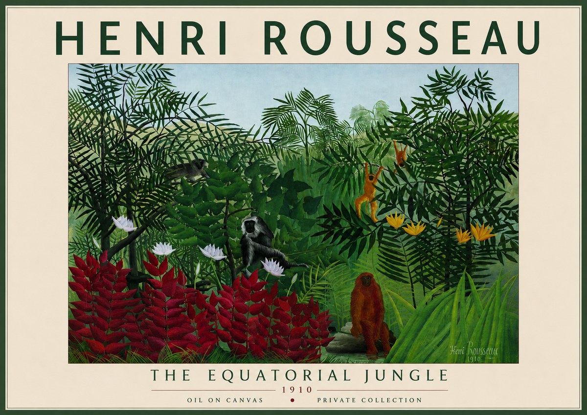 Rousseau The Equatorial Jungle II No6 - Plakát
