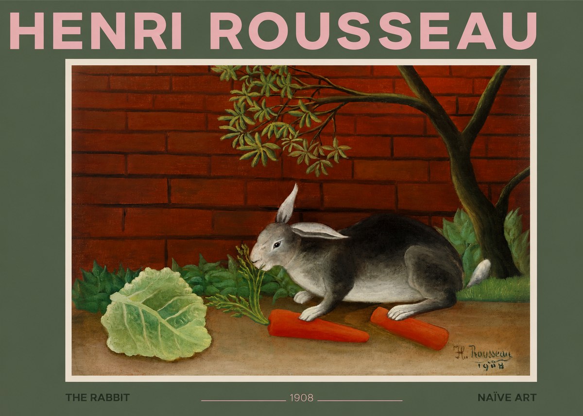 Rousseau The Rabbit No2 - Plakát