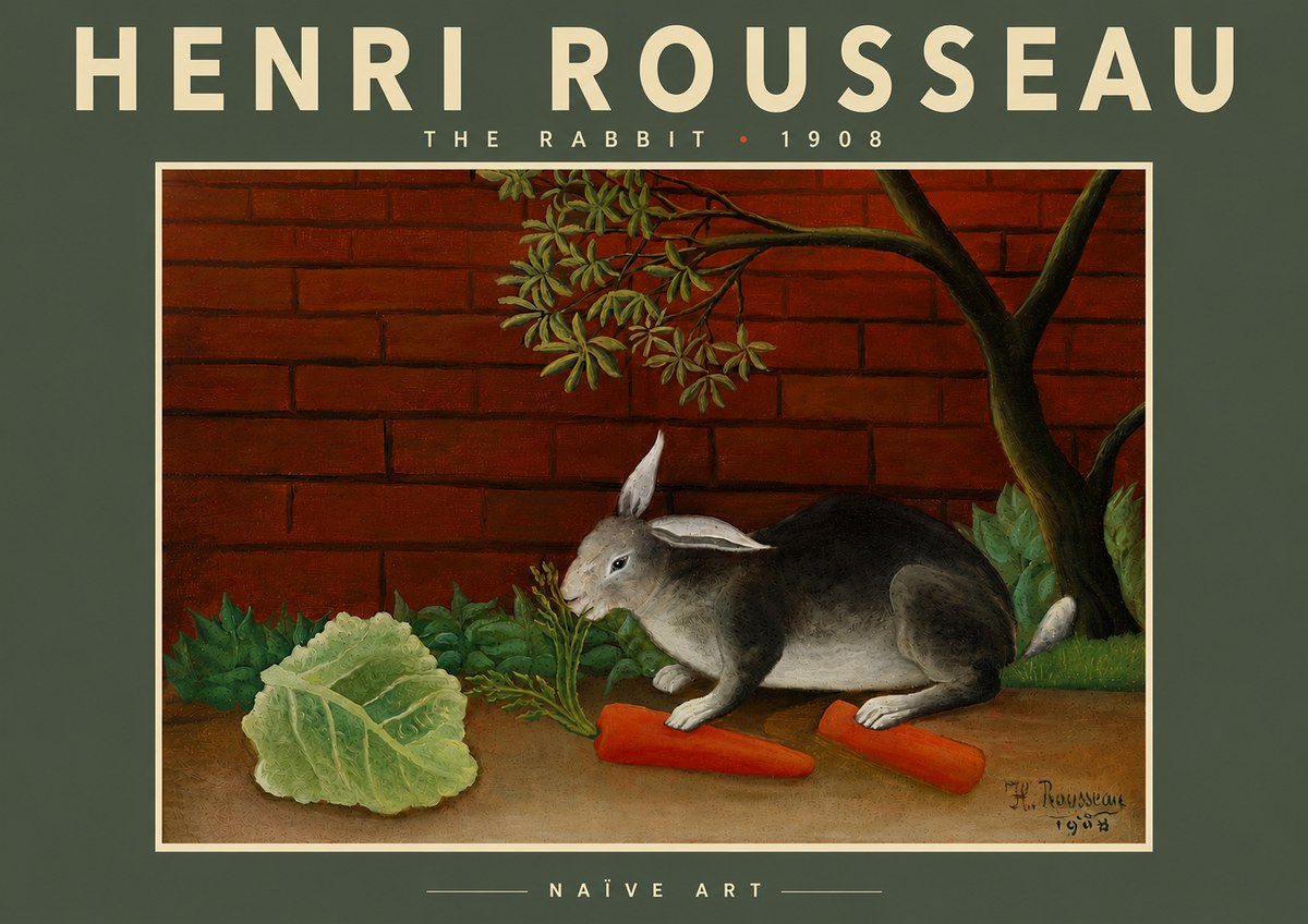 Rousseau The Rabbit No6 - Plakát