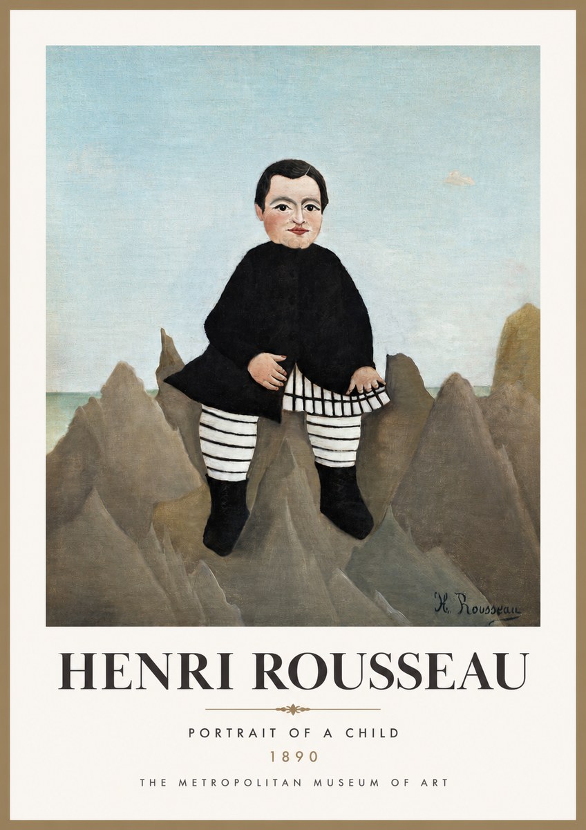 Rousseau Portrait of a Boy No3 - Plakát