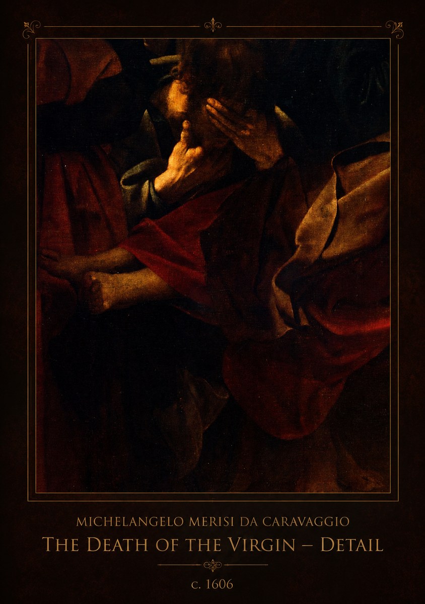 Michelangelo Merisi da Caravaggio The Death of the Virgin – Detail No1 - Plakát