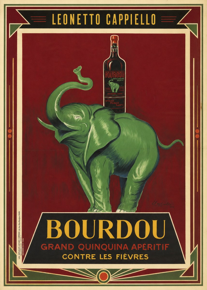 Leonetto Cappiello Bourdou No1 - Plakát