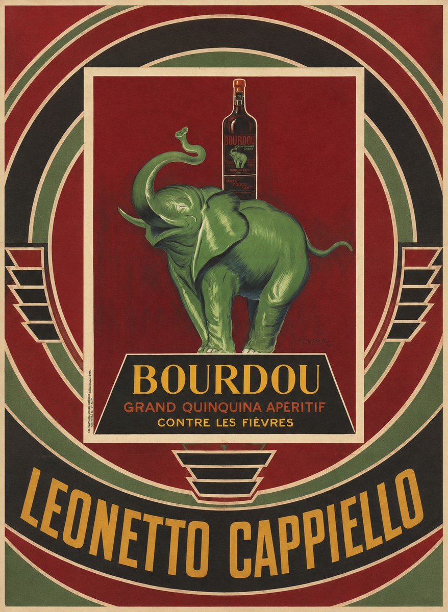 Leonetto Cappiello Bourdou No4 - Plakát