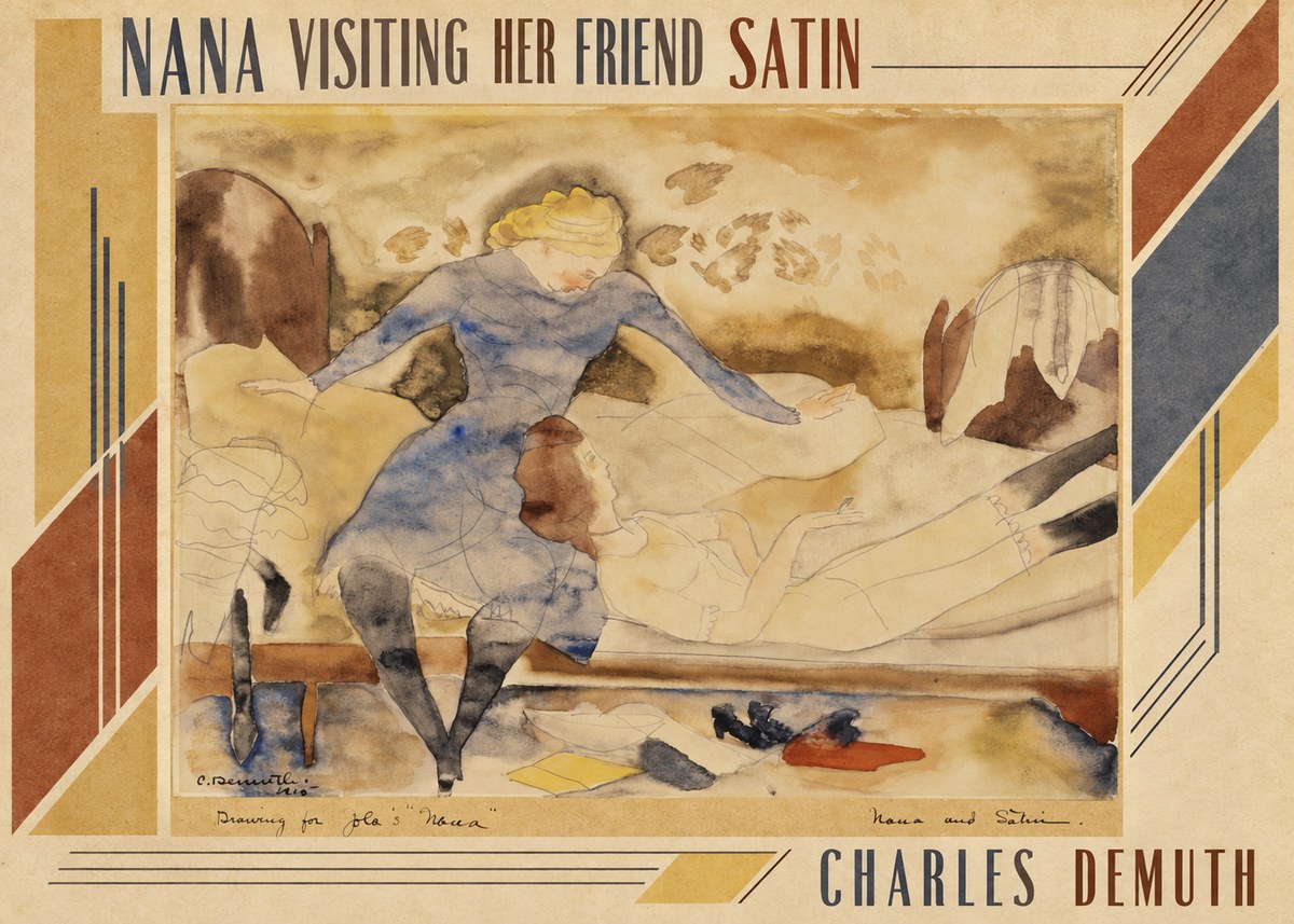 Charles Demuth Nana Visiting Her Friend Satin No3 - Plakát