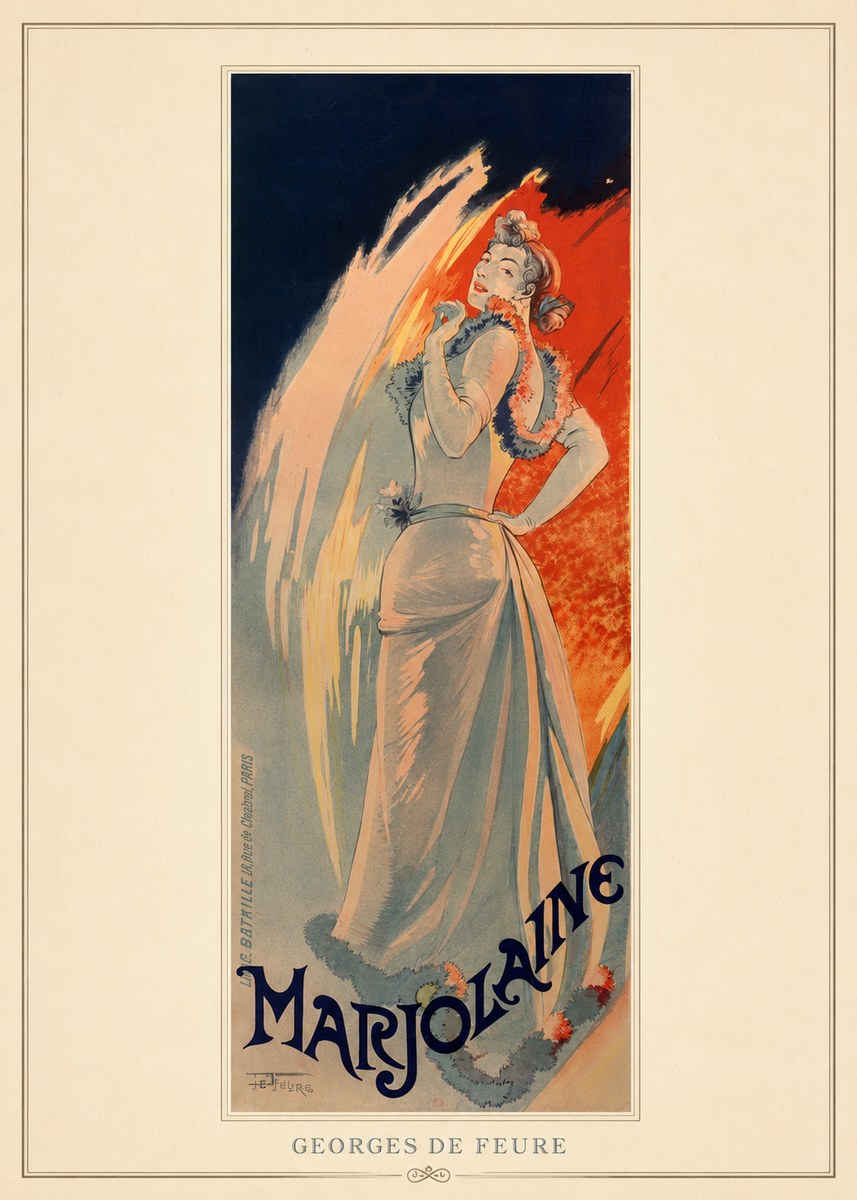 Georges de Feure Marjolaine No4 - Plakát