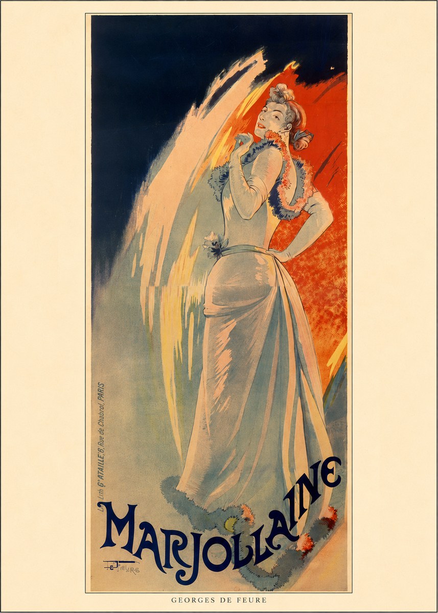 Georges de Feure Marjolaine No6 - Plakát