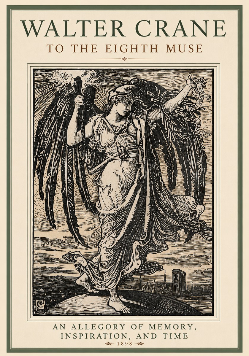 Walter Crane To the Eighth Muse No2 - Plakát