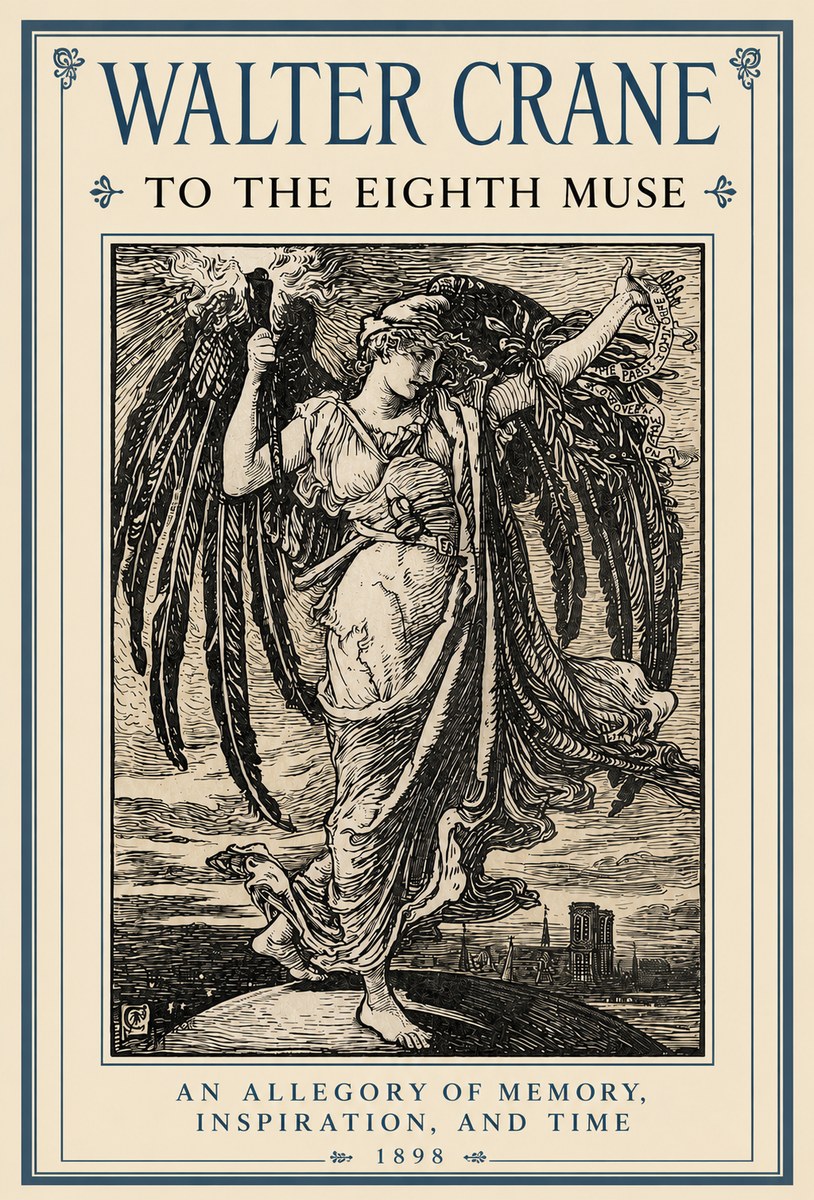 Walter Crane To the Eighth Muse No3 - Plakát