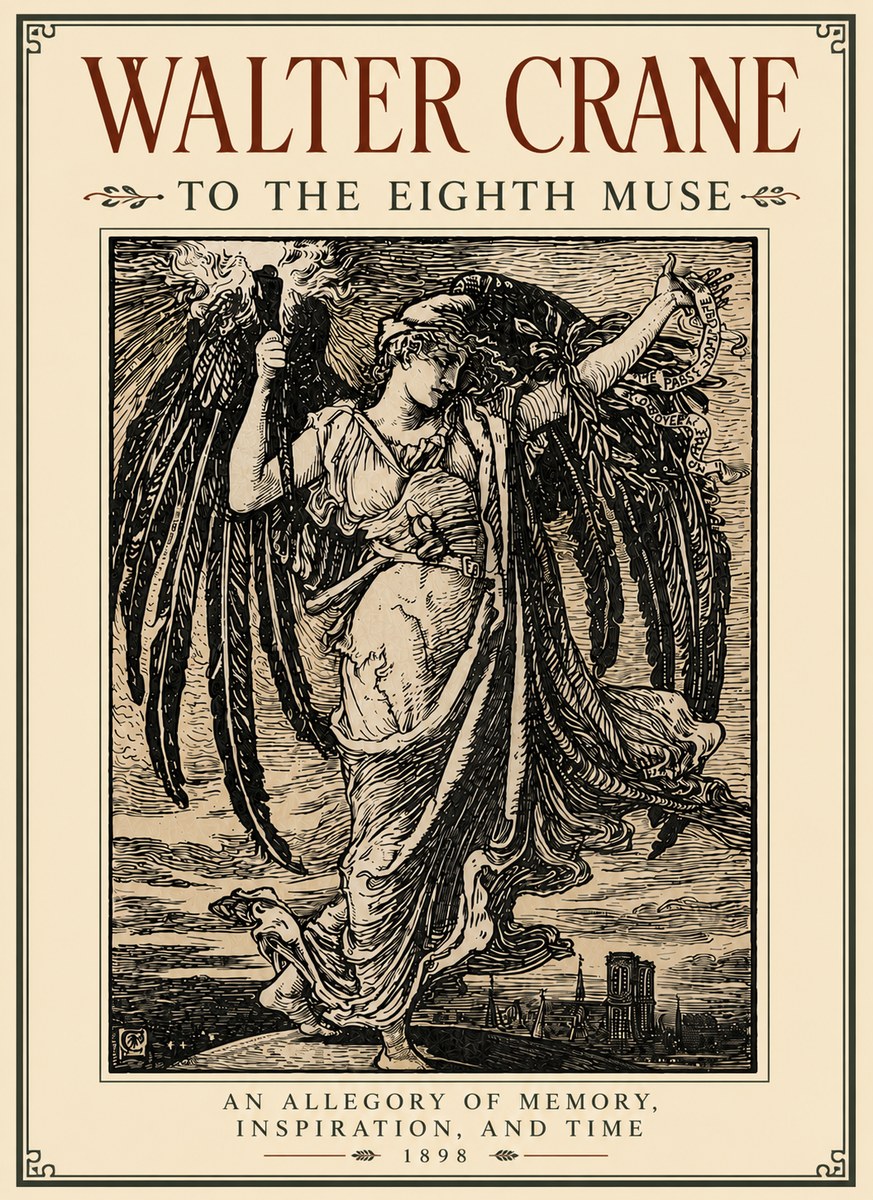 Walter Crane To the Eighth Muse No6 - Plakát