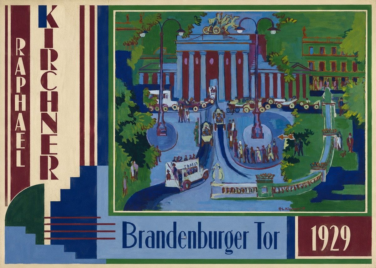 Raphael Kirchner Brandenburger Tor 1929 No2 - Plakát