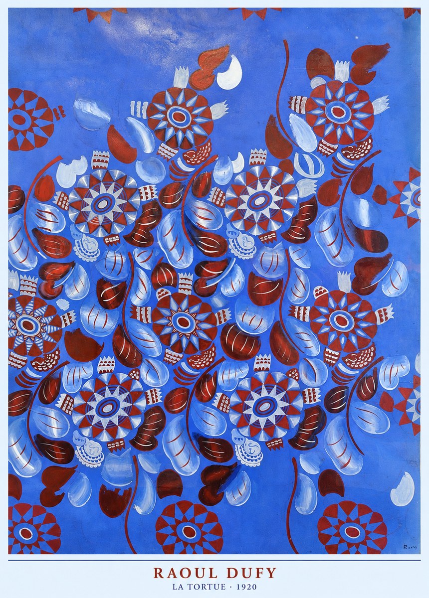 Raoul Dufy La Tortue No4 - Plakát
