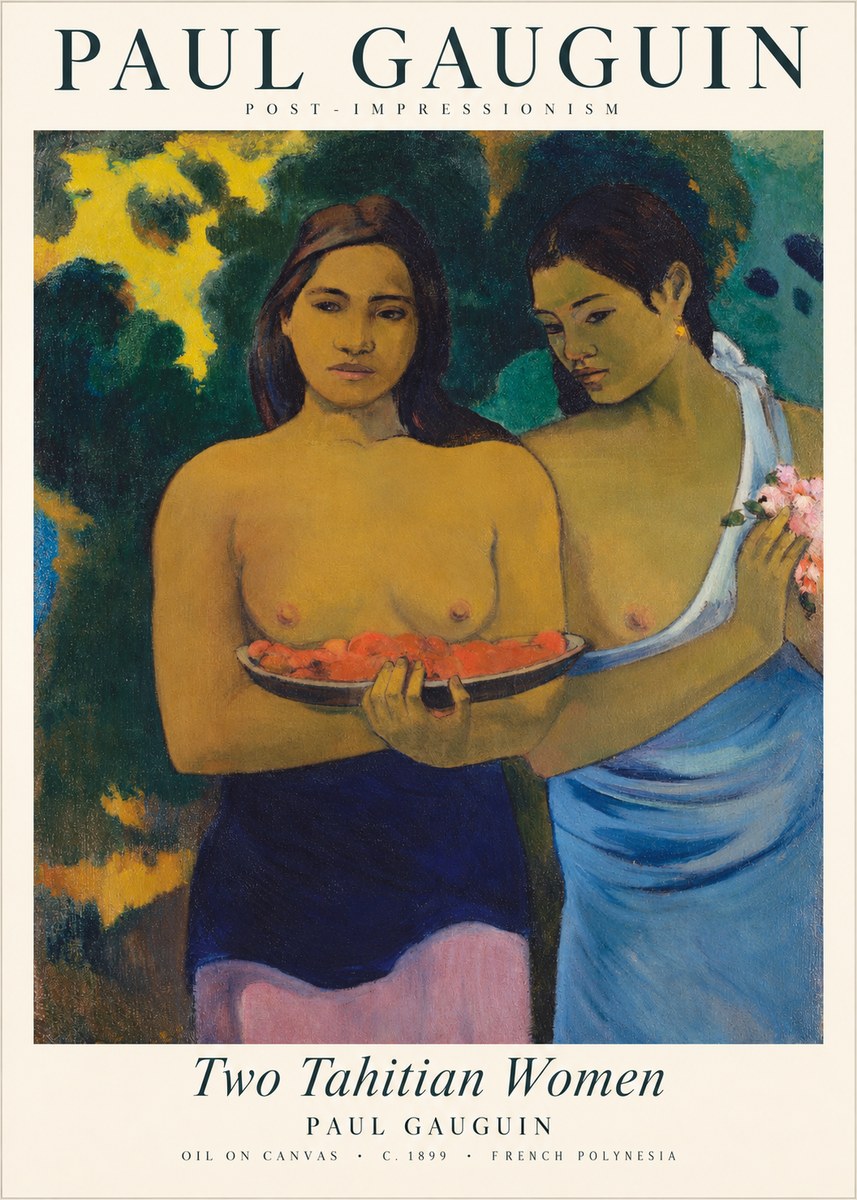 Paul Gauguin Two Tahitian Women I No2 - Plakát