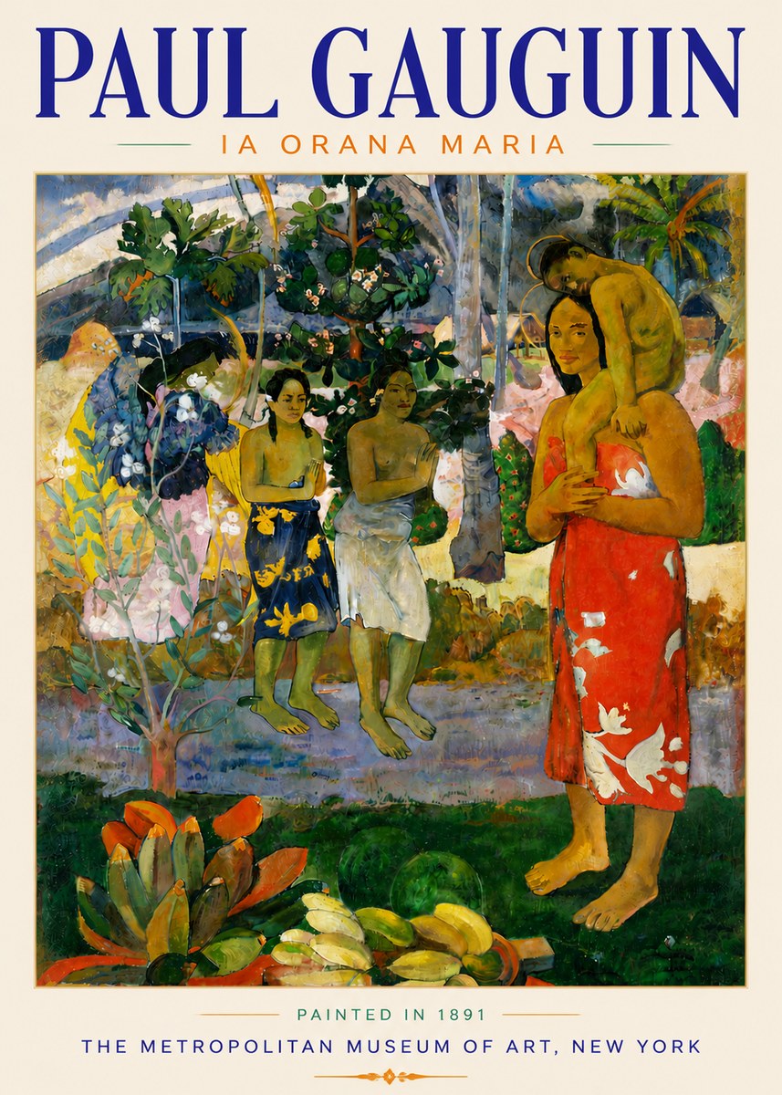 Paul Gauguin Ia Orana Maria No6 - Plakát