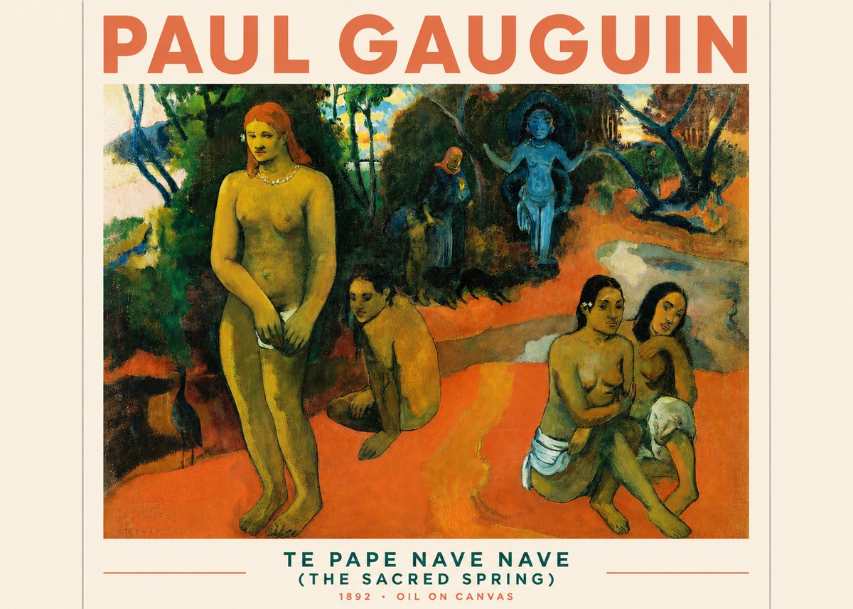 Paul Gauguin Te Pape Nave Nave (the Sacred Spring) No3 - Plakát