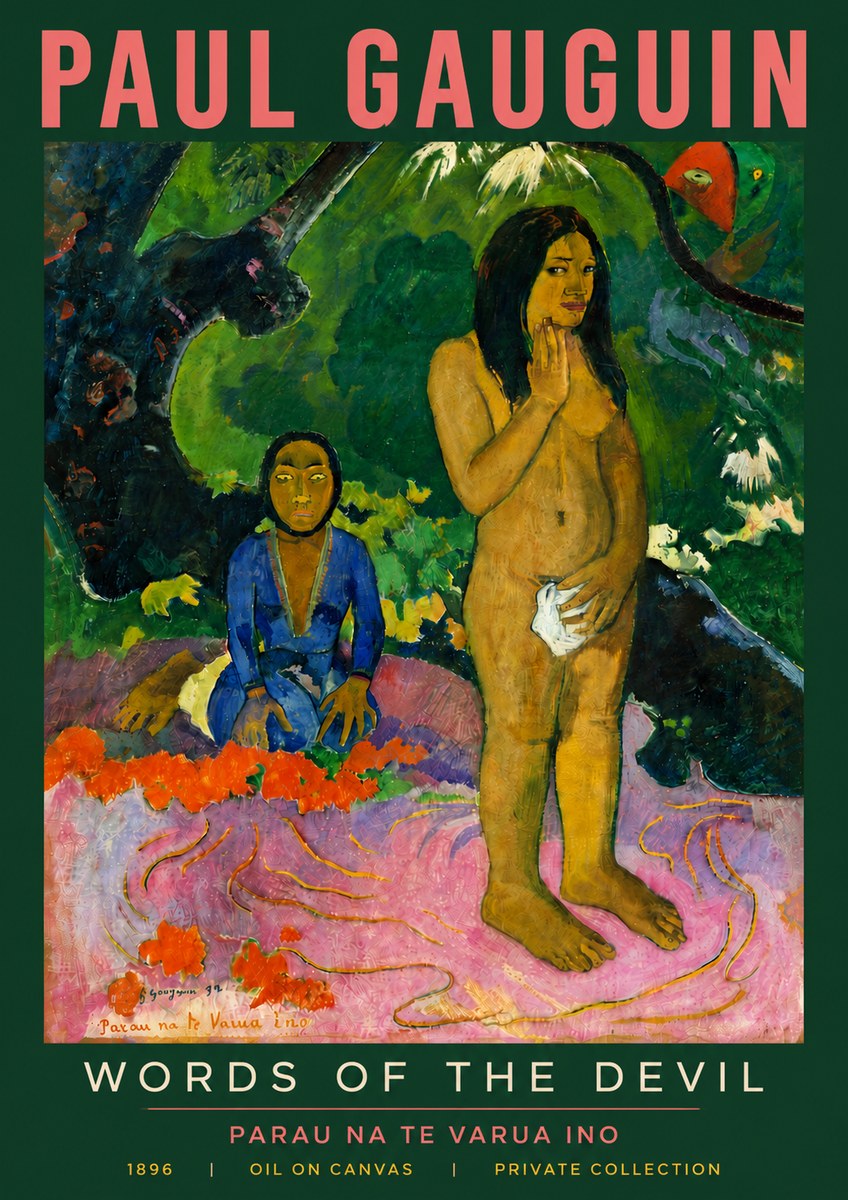 Paul Gauguin Words of the Devil No5 - Plakát