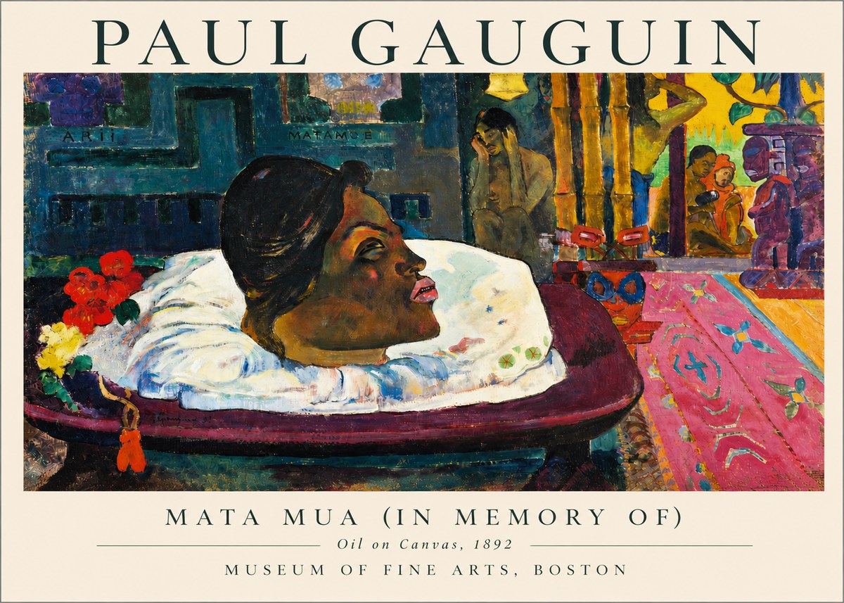 Paul Gauguin Mata Mua (in Memory Of) No3 - Plakát