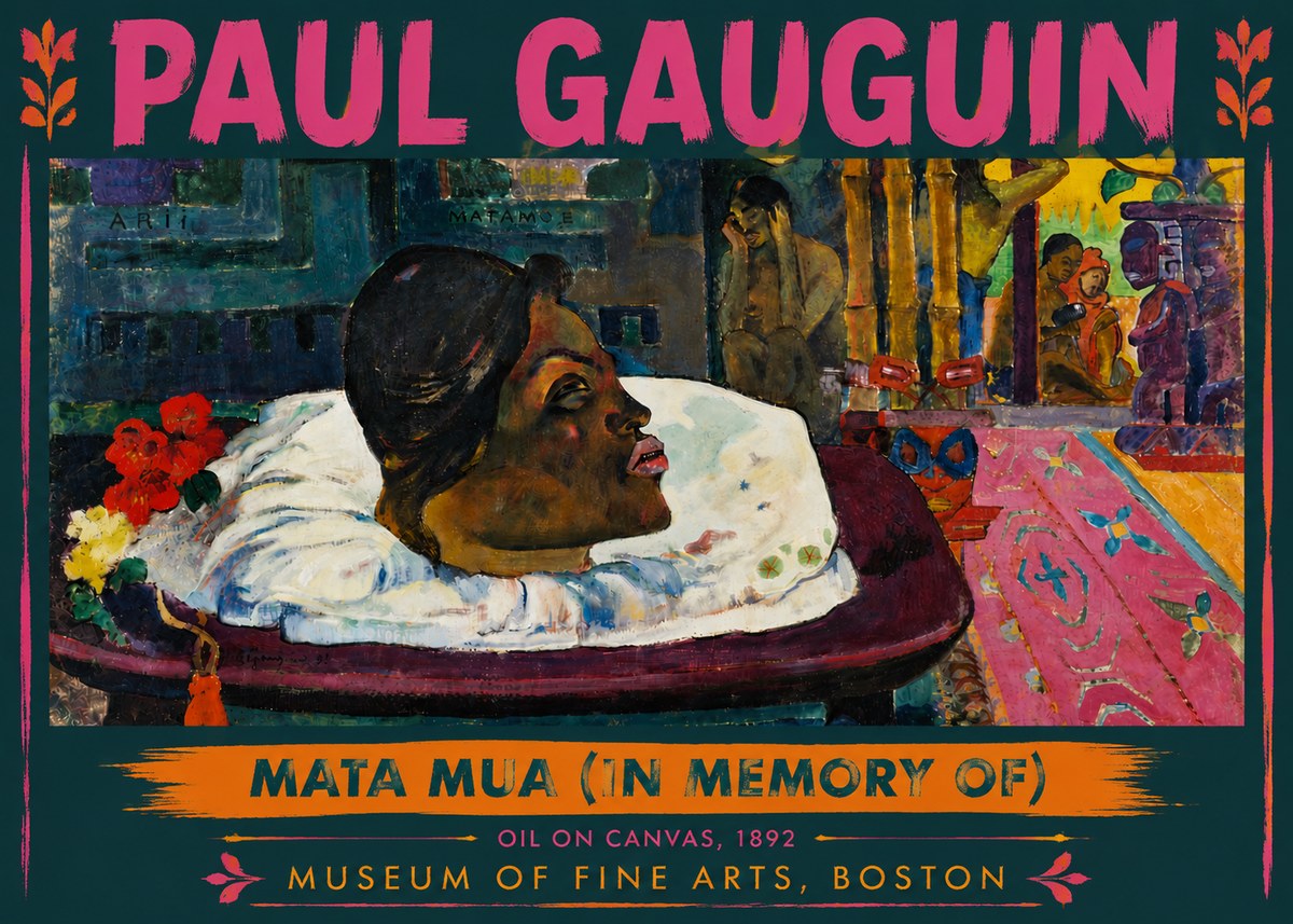 Paul Gauguin Mata Mua (in Memory Of) No5 - Plakát