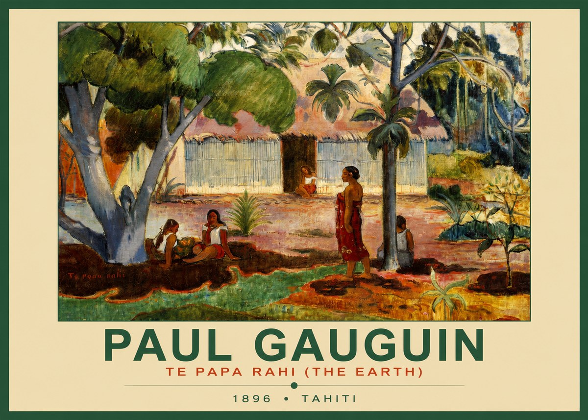 Paul Gauguin Te Papa Rahi (the Earth) No2 - Plakát