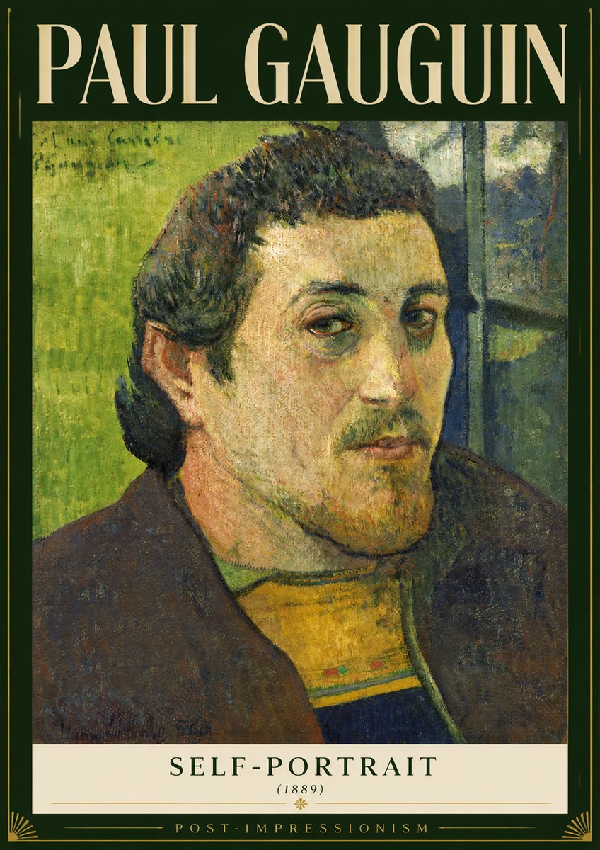 Paul Gauguin Self-portrait (1889) No3 - Plakát