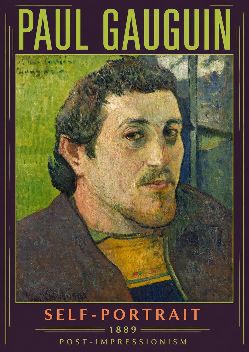 Paul Gauguin Self-portrait (1889) No5 - Plakát