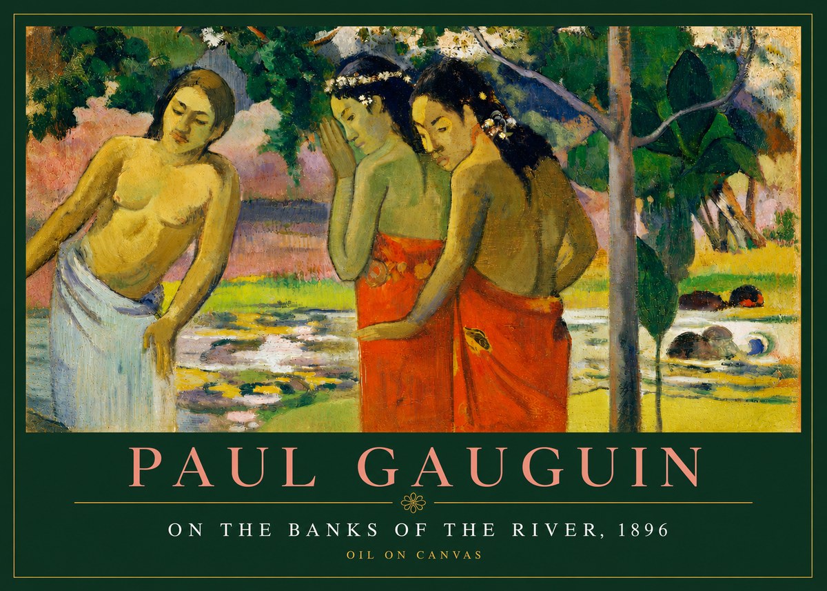 Paul Gauguin On the Banks of the River, 1896 No3 - Plakát