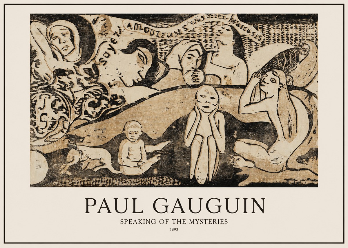 Paul Gauguin Speaking of the Mysteries No1 - Plakát
